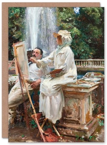 Artery8 John Singer Sargent Art Card The Fountain Villa Torlonia