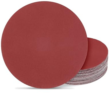 150mm Sanding Discs 320 Grit, 6 Inch Sandpaper Hook and Loop Disc Sanding Pads for Random Orbital Sander(25pcs)