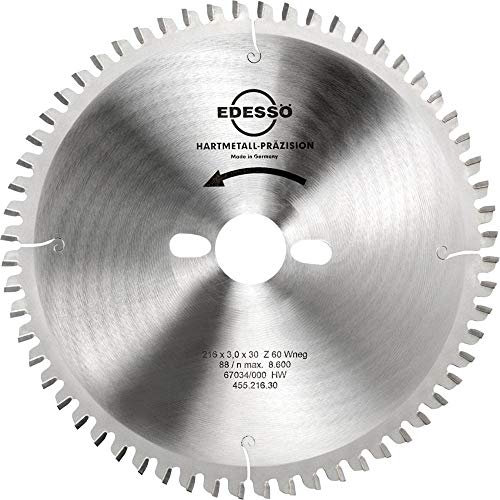 Edessö 45521630 Kreissägeblatt Spezial 216x3,0x30mm Z60 WZ aus HW