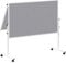 MAUL Moderationstafel MAULsolid 150x120 cm | Klappbare Pinnwand mit beidseitiger Nutzung | Pinnwand Filz für Moderationskarten, Pinnnadeln | Tafel für Büro, Schule, Universität | Grau