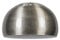 QAZQA Modern,Retro Stahl Runder Lampenschirm aus Stahl I Silber I nickel matt für Bogenlampe XXL, Kugelförmig Geeignet für Hängelampe