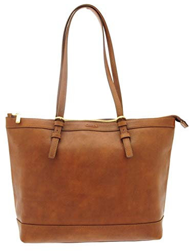 GIUDI ® Shopper Damen Groß Leder Braun Echtleder Aktentasche Businesstasche Tote Bag Handtasche Schultertasche Henkeltasche Aktentasche Damen Elegant Dezent Trend Hochwertig Ökoleder Nachhaltig