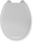 Croydex Canada White Toilet Seat - Antibacterial Treated Surface with Adjustable Hinges, Durable Polypropylene Material, Easy to Install, Adjustable from 120mm to 195mm