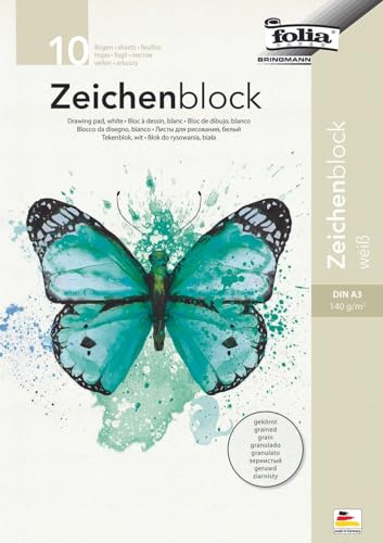 NEU Zeichenblock gekörnt DIN A3, 10 Blatt, 140g/m?