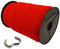 10mm Expanderseil 10 m Gummiseil + 10 Seilklemmen Gummileine Planenseil Seil Plane in Rot