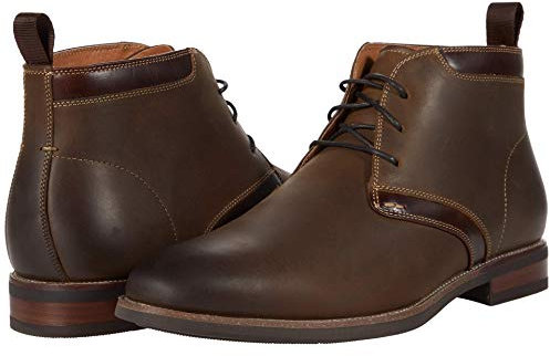 Florsheim Stivali Chukka Uomo, Cavallo Pazzo Marrone Pull Up, 7 X-Wide