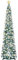 HMASYO 5FT/1.5M Pop Up Christmas Tree with Timer Lights, Tinsel Christmas Tree, Collapsible Artificial Pencil Tree Xmas Decoration for Indoor Home Apartment Porch Party, Easy Assembly