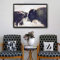 Yooyu Highland Kuh Druck und Poster Rinder Leinwand Kunst GemäldeNordische Leinwandbild Kunstdrucke Wand für Wohnzimmer Dekor 21x30cm (8x12in) Rahmenlos