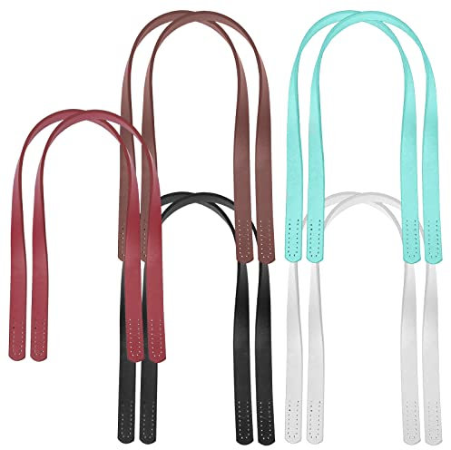 Osuter 10PCS Taschengriff Leder,Handtaschengriffe Ersetzen 60 cm PU Taschenhenkel Leder Taschenriemen für Taschen Handtaschen Brieftasche DIY Zubehör