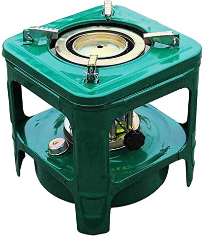 Estufa Portatil Camping, Mini Calentador Camping, Estufa de Queroseno Diesel Alcohol Multifunción Quemador para Acampar Hacer Senderismo Barbacoa, 1-2 Personas Usan (Color:A)