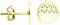 SOFIA MILANI - Damen Ohrringe 925 Silber - vergoldet/golden - Kreis Ornamenten Ohrstecker - E1429