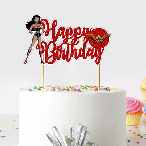 Seyal® Wondr Womn Happy Birthday Cake Topper