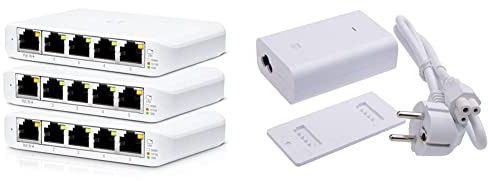 Ubiquiti UniFi Switch Flex Mini 3-Pack & U-POE-AF Injektor