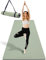 BEAUTYOVO Yoga Matte Breiter 81cm, Schwarz & Grau