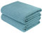 Polyte - Lot de 2 Serviettes de Bain en Microfibres - sèche Rapidement/ne Peluche Pas - Tissu alvéolé - Vert - 152,4 x 76,2 cm