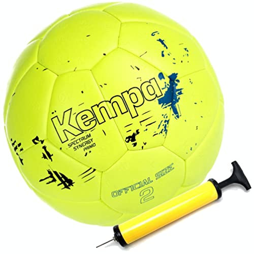 kempa-Handball Spectrum Synergy Primo gelb Größe 3 + Ballpumpe