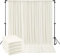 6m×3m sans Rides Rideaux sur Fond Ivoire pour la Fête de Mariage 4 Panneaux de Polyester Ivoire de 1,5 m × 3m Fond théâtre décor Anniversaire Baby Party Nuptiale Douche Photographie