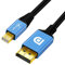 WLGQ Câble Mini DP vers DP, câble Mini DisplayPort vers Displayport adapté pour interface Thunderbolt2 8K/60Hz 4K/120Hz 3 m