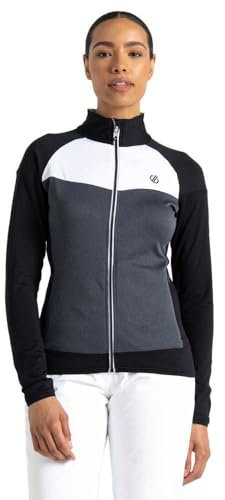 Dare2b Damen Elation Ii Core Stretch Kapuzenpullover, schwarz/weiß, 42