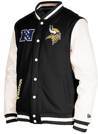 New Era Minnesota Vikings NFL 2023 Sideline Black White Jacke - S