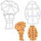 BAKERLOGY Sat von 2 regnerischen Tag Ausstechformen (Formen: Regenjacke, Regenschirm Kumpel) - Detailliertes Keksausstecher-Design zum Backen und Basteln, ideal für Fondant, Teig, Ton