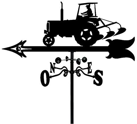 ANCNA-U Wetterfahne, Bauernhof-Traktor, Ornament, Wetterhahn, Windrichtungsanzeige, Szene, Garten, Wetterfahne, Messwerkzeuge, Outdoor-Schuppen, Eisen, Hof, Dach, Scheunen, Dekoration