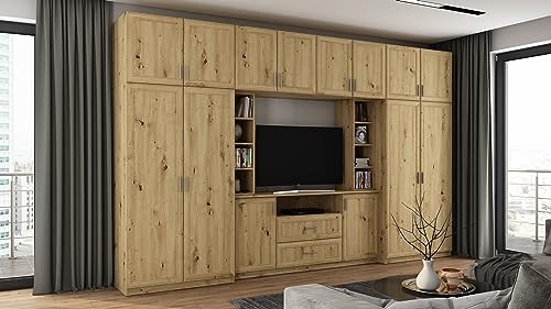 e-Meblast Wohnwand Dako 240x54cm Modern Schrankwand TV-Schrank Wohnzimmer | Wandregal, Modern Schrankwand, TV-Schrank, Wohnzimmer