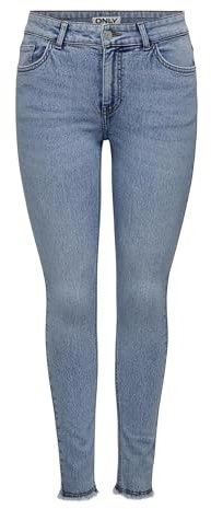 ONLY Onlhush Mid Waist Sk Rw ANK DNM