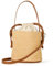 The Drop Beuteltasche für Damen, Dallas, Cognac/Naturfarbenes Stroh, Einheitsgröße
