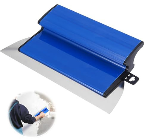 COZHYESS Truelle, Spatule, Couteau Spatule Flexible en Acier Inoxydable, Grattoir à Papier Peint, Grattoir Mural, Truelle pour Enlever L'excès de Peinture et Lisser Les murs(250 mm, bleu)