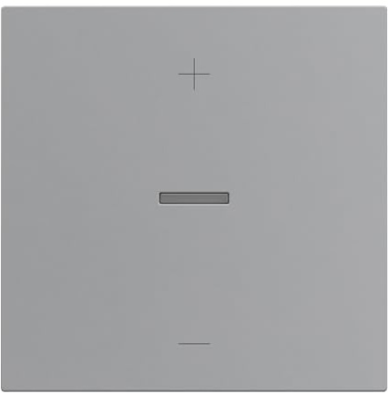 LEGRAND, SEANO Wippe für Tastdimmer in 3-Leiter-Ausführung inkl. Beleuchtungfenster für Status-LED, Farbe: Aluminium lackiert, 765249