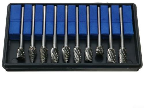 ARMYJY Complete Kit Burrs Set with Tool Holder for Handheld Electric Drills