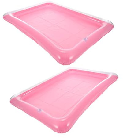 ifundom 2stücke Aufblasbares Serviertablett Für Pool EIS-servierbar Aus PVC Getränke Und Lebensmittelhalter Für Poolpartys Picknicks Und Feiern