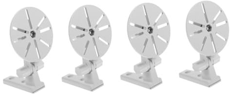 Homoyoyo 4pcs Ip Camera Bracket Security Camera Mount Rotatable Wall Mount Sturdy Abs No Drilling Needed