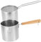 LIFKOME 1 Juego Cazo de Freír Inoxidable con Cestillo Freír Freidora y Cocinas Desayunos y Comidas Rápidas