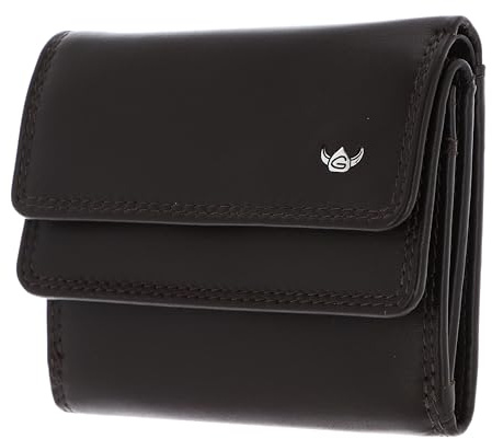 Golden Head Leder Geldbörse Polo RFID Protect Überschlagbörse 1176 Dunkelbraun