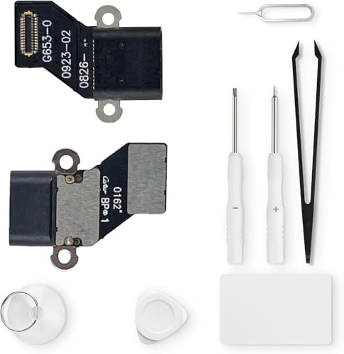 Eonpam Charging Port Replacement for Google Pixel 4A 4G/5G Charger Port Microphone Headphone Jack with Repair Kit