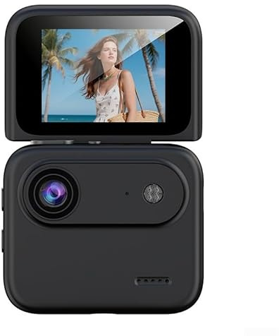 Yuanpgky Y360 4K Ultra HD 360° Panorama Action Camera With Flip-Out Screen, Image Stabilization, Chest Mount For Cycling, Skydiving And Adventure Filming(Black)