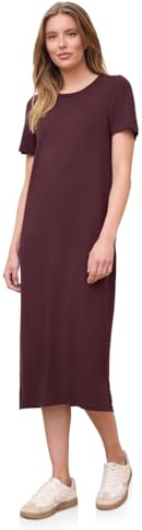 Street One Studio Damen Midi-Kleid aus Jersey mit Puffärmeln