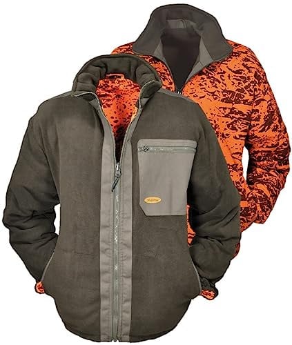 HUBERTUS Herren Fleece - Wendejacke Oliv Gr. XL