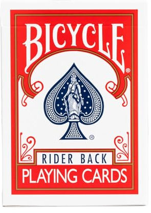 Bicycle Rider Back Index-Spielkarten (Farben können variieren, Einzelpackung)