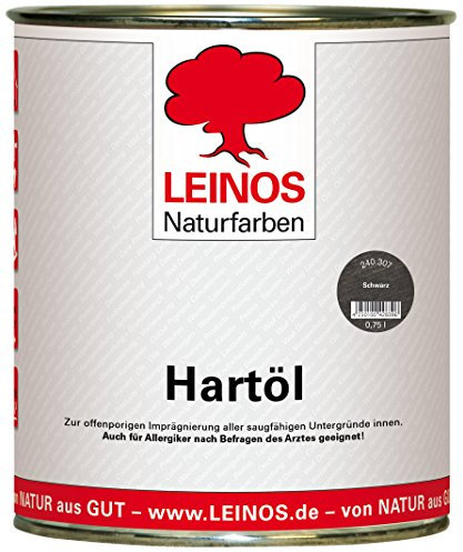 Leinos 240 Hartöl für Innen 307 Schwarz 0,75 l