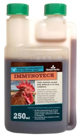 Global Herbs ImmunoTech for Chickens Immune Support Liquid 250ml