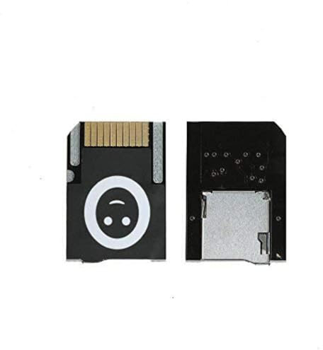 Para PSVita Game Card to Micro SD TF Card Transfer Adapter Push to Exject for PSVita SD2Vita 1000 2000 Henkaku 3.60 Game Accessor - Negro
