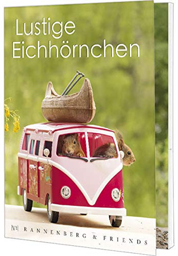 Rannenberg & Friends - Lustige Eichhörnchen, Postkartenbuch - 15 wunderschöne Karten