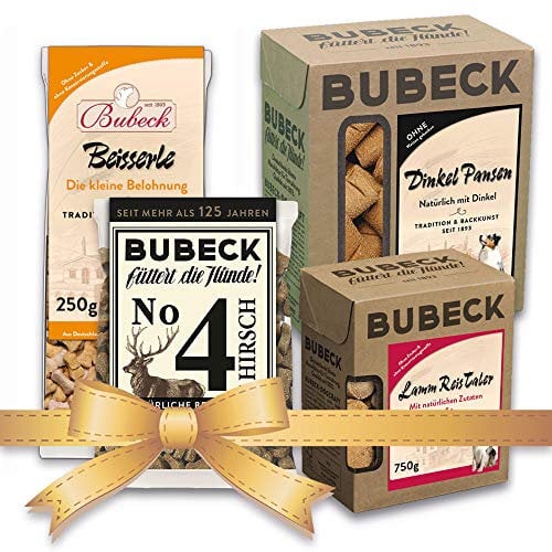 Bubeck | Hundekekse Verschiedene Sorten | hart gebacken (Lamm, Hirsch, Rind, Geflügel & Pansen, 2,46 Kg)