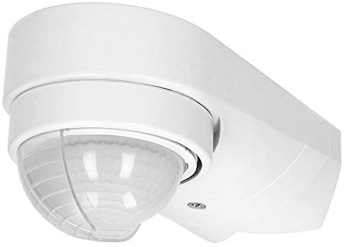 ORNO OR- CR-265 Sensore Movimento Impermeabile all'esterno con sensore crepuscolare IP65 12m 180° 1200W, 3 tipi di montaggio, impostazione del tempo