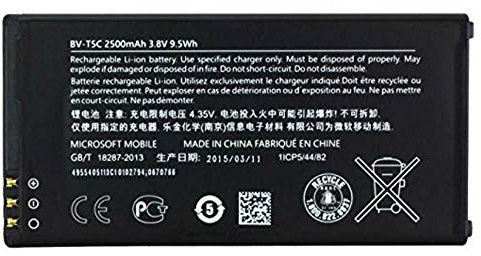 Nokia BV-T5C - Batteria per cellulare Lumia 640, 2500 mAh, colore: Nero