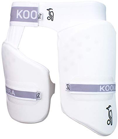 Kookaburra Hat Pro Guard 250 Oberschenkelschutz, weiß, Over Sized Adult Right Hand
