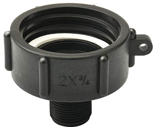 drado IBC-Adapter S60 Schraubanschluss IBC Container Zubehör für IBC-Wassertank 2 Zoll x 3/4 Zoll